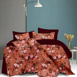 Fitted Elastic KING 1Bedspread + 2Pillow covers set(6x6.5ft) FK105