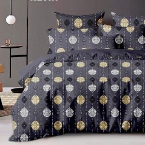 Fitted Elastic KING 1Bedspread + 2Pillow covers set(6x6.5ft) FK116