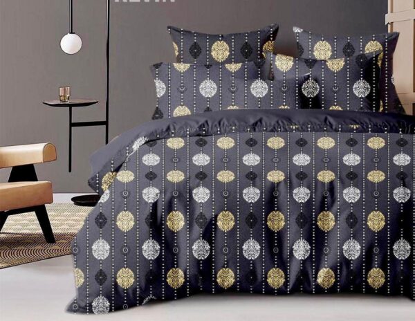 Fitted Elastic KING 1Bedspread + 2Pillow covers set(6x6.5ft) FK116