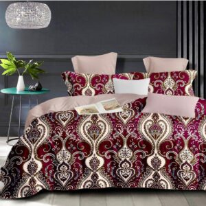 Fitted Elastic KING 1Bedspread + 2Pillow covers set(6x6.5ft) FK111