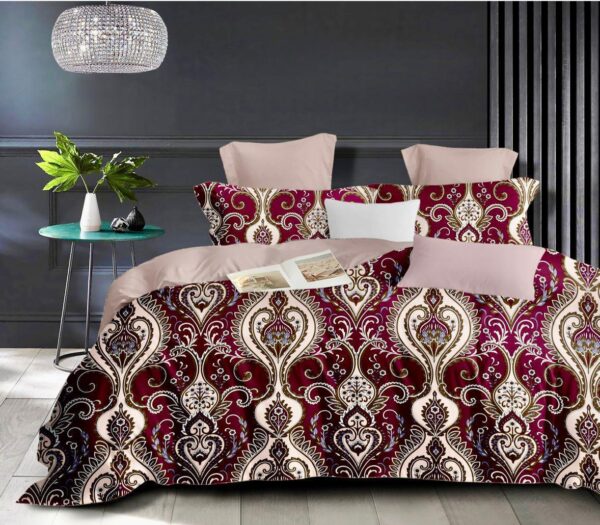 Fitted Elastic KING 1Bedspread + 2Pillow covers set(6x6.5ft) FK111