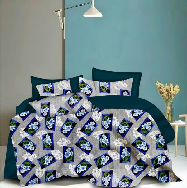 Fitted Elastic KING 1Bedspread + 2Pillow covers set(6x6.5ft) FK110