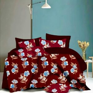Fitted Elastic KING 1Bedspread + 2Pillow covers set(6x6.5ft) FK106