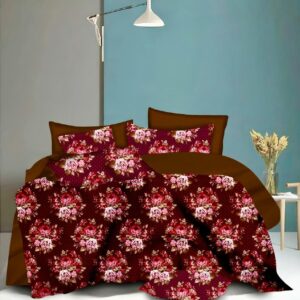 Fitted Elastic KING 1Bedspread + 2Pillow covers set(6x6.5ft) FK118