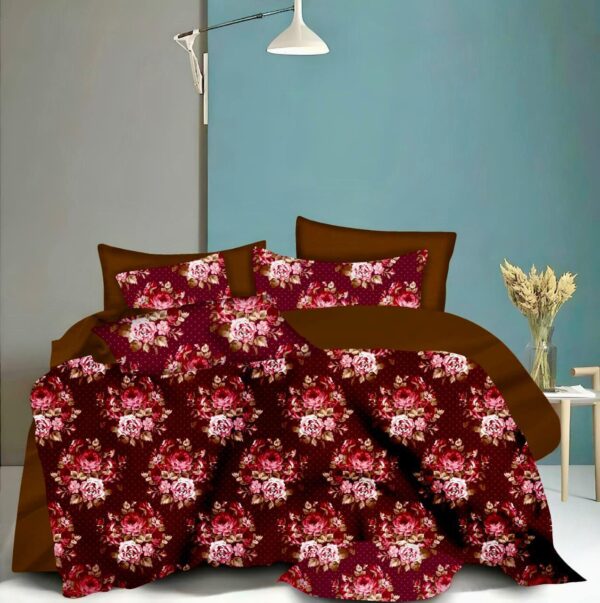 Fitted Elastic KING 1Bedspread + 2Pillow covers set(6x6.5ft) FK118