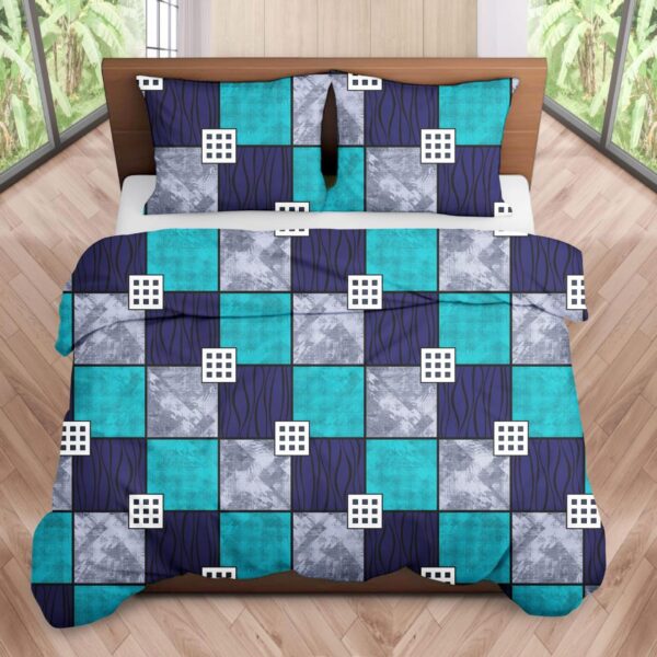 Fitted Elastic Single 1 Bedspread+2Pillow covers set(3x6.5ft)