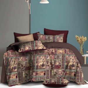 Fitted Elastic KING 1Bedspread + 2Pillow covers set(6x6.5ft)