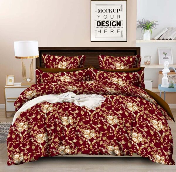 Fitted Elastic Single 1 Bedspread+2Pillow covers set(3x6.5ft)