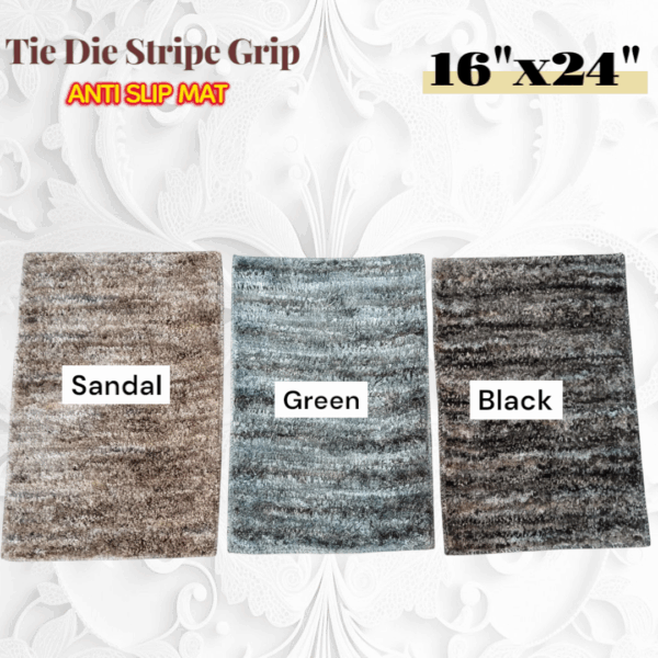 Tie Die stripe Grip Antislip Mat
