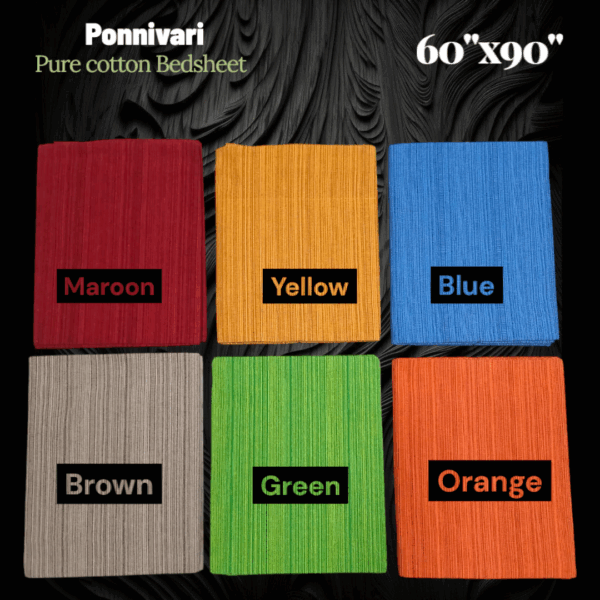 ponnivari pure cotton bedsheet B101