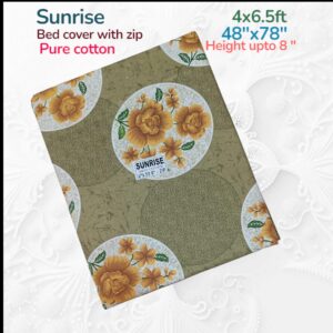 Sunrise Double 4x6.5ftx8" bedcover with zip