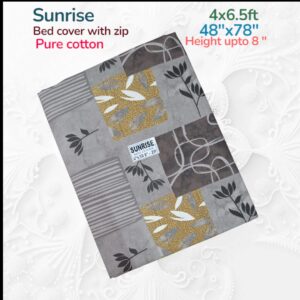 Sunrise Double 4x6.5ftx8" bedcover with zip