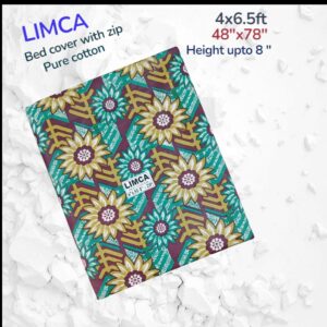Limca 4x6.50x8" Bedcover with Zip(Double)