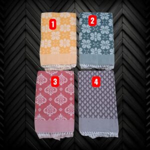 Fancy Jacquard super soft 90x108 Big size pure cotton bedsheetFJ10