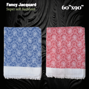 Fancy jacquard pure cotton super soft bedsheet