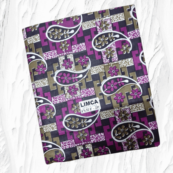 Limca king 6x6.5x8" bedcover with zip