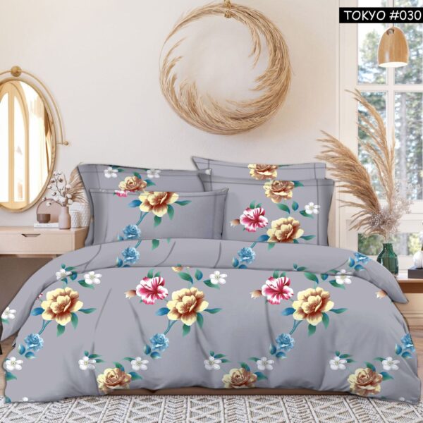 Fitted Elastic KING 1Bedspread + 2Pillow covers set(6x6.5ft)