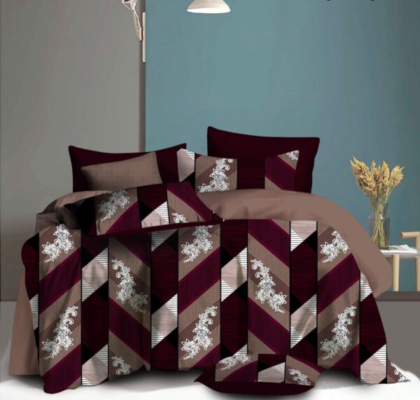 Fitted Elastic KING 1Bedspread + 2Pillow covers set(6x6.5ft)