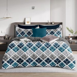 Fitted Elastic KING 1Bedspread + 2Pillow covers set(6x6.5ft) FK108