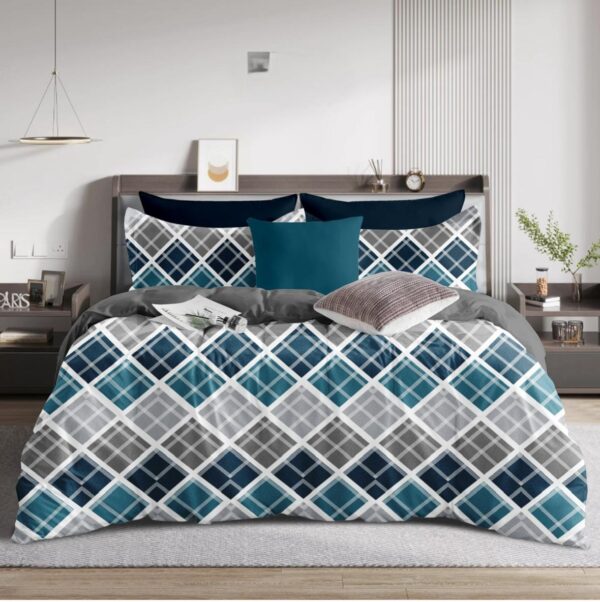 Fitted Elastic KING 1Bedspread + 2Pillow covers set(6x6.5ft) FK108