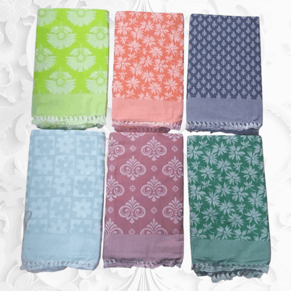 Fancy Jacquard super soft 90x108 Big size pure cotton bedsheetFJ10