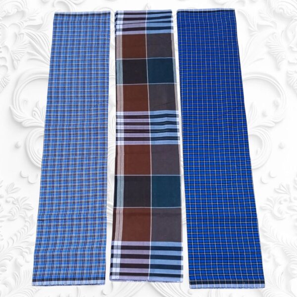 Roja stitched Lungies 2.50mts 3 pieces combo LU11