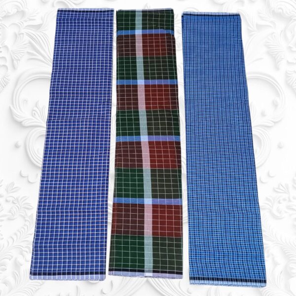 Roja stitched Lungies 2.50mts 3 pieces combo LU14