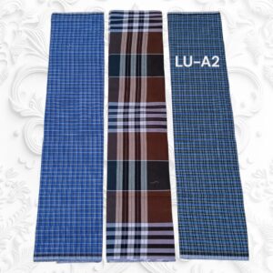 Apple  unstitched Lungies 2.50mts 3 pieces combo LUA2