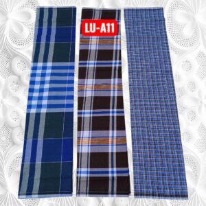 Apple unstitched Lungies 2.25mts 3 pieces combo LUA11