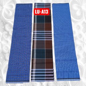 Apple unstitched Lungies 2.25mts 3 pieces combo LUA13