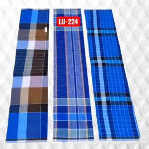 Roja stitched Lungies 2.25mts 3 pieces combo LU224