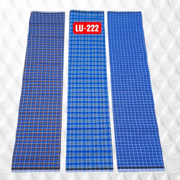 Roja stitched Lungies 2.25mts 3 pieces combo LU222