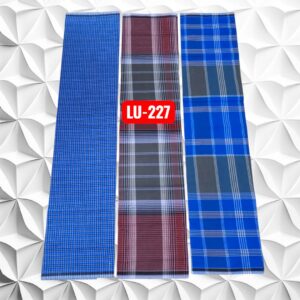 Roja stitched Lungies 2.25mts 3 pieces combo LU227