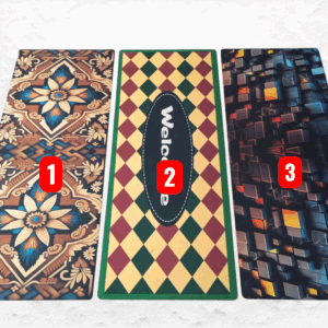 5D Quick water absorption Anti slip Grip Runner mat 2x5ft