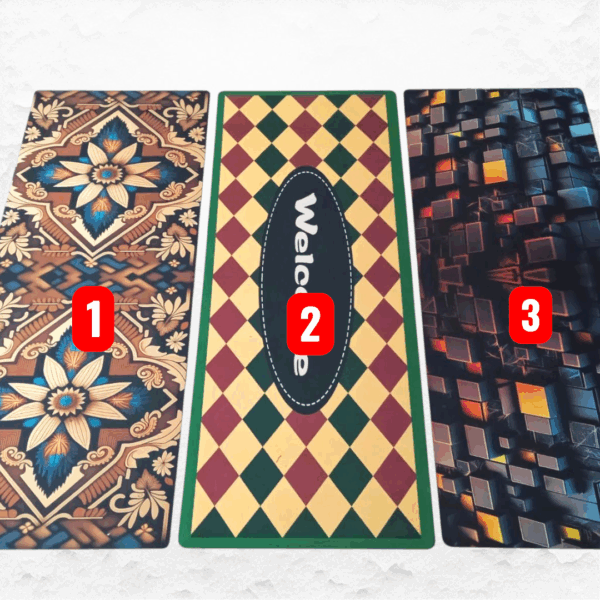 5D Quick water absorption Anti slip Grip Runner mat 2x5ft