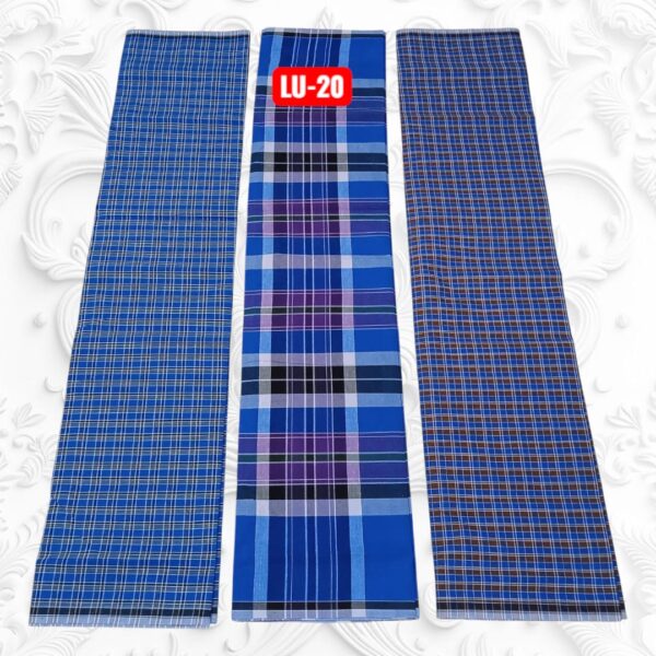 Roja stitched Lungies 2.50mts 3 pieces combo LU20
