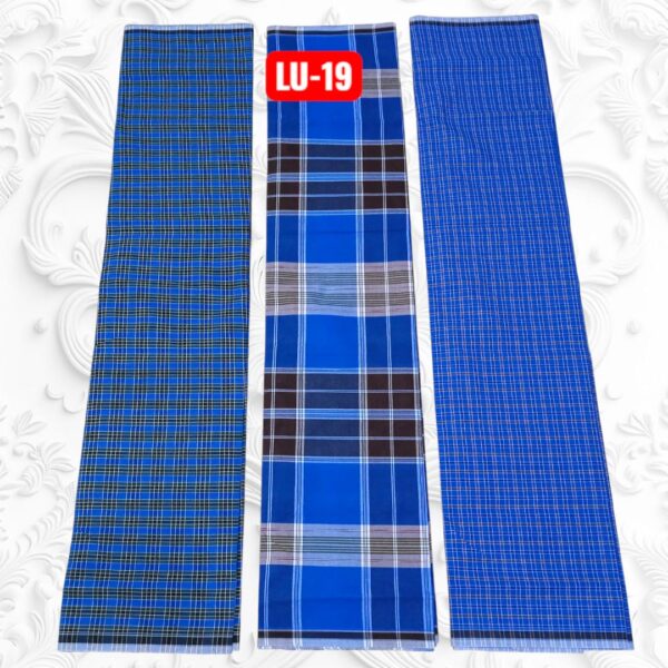 Roja stitched Lungies 2.50mts 3 pieces combo LU19