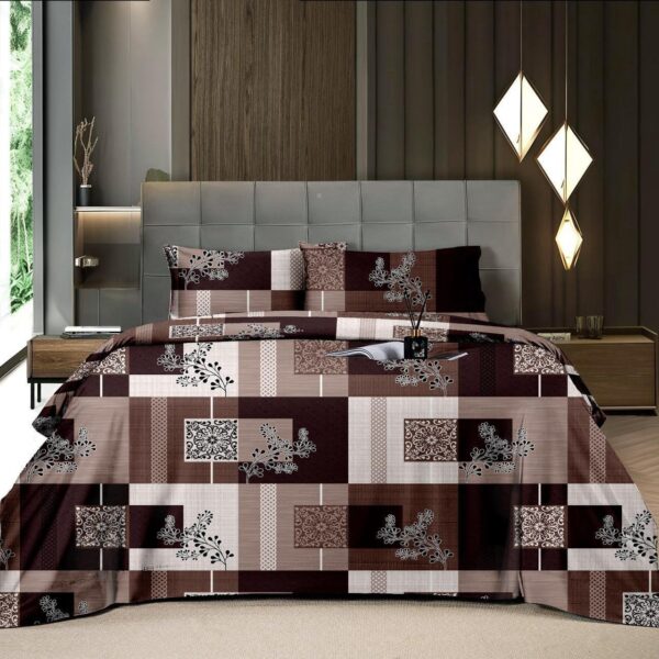 Fitted Elastic Queen 1Bedspread + 2Pillow covers set(5x6.5ft)
