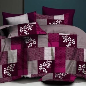 Fitted Elastic Queen 1Bedspread + 2Pillow covers set(5x6.5ft)
