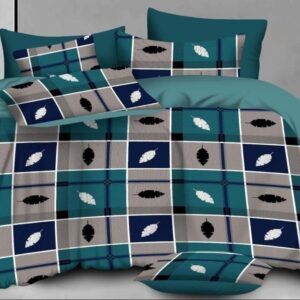 Fitted Elastic Queen 1Bedspread + 2Pillow covers set(5x6.5ft)