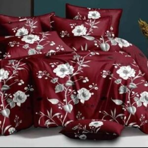 Fitted Elastic Queen 1Bedspread + 2Pillow covers set(5x6.5ft)