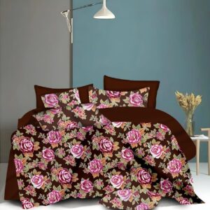 Fitted Elastic Queen 1Bedspread + 2Pillow covers set(5x6.5ft)
