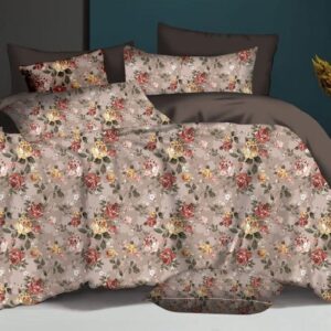 Fitted Elastic Queen 1Bedspread + 2Pillow covers set(5x6.5ft) for
