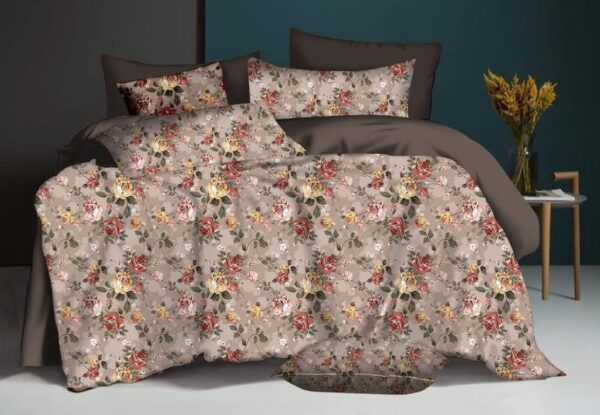 Fitted Elastic Queen 1Bedspread + 2Pillow covers set(5x6.5ft) for