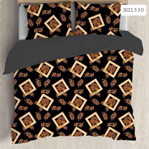 Fitted Elastic Queen 1Bedspread + 2Pillow covers set(5x6.5ft)