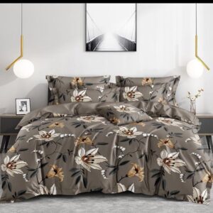 Fitted Elastic Queen 1Bedspread + 2Pillow covers set(5x6.5ft)