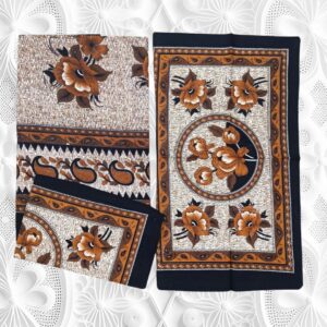 Khaadi Cotton Queen size 1 Bedspread+2Pillow covers set