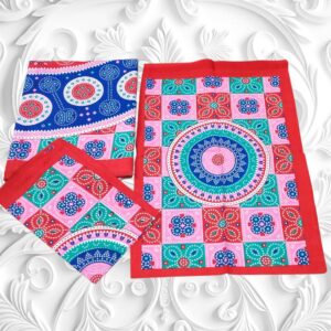 Pigment  Flower Double size 1 Bedspread+2Pillow covers set