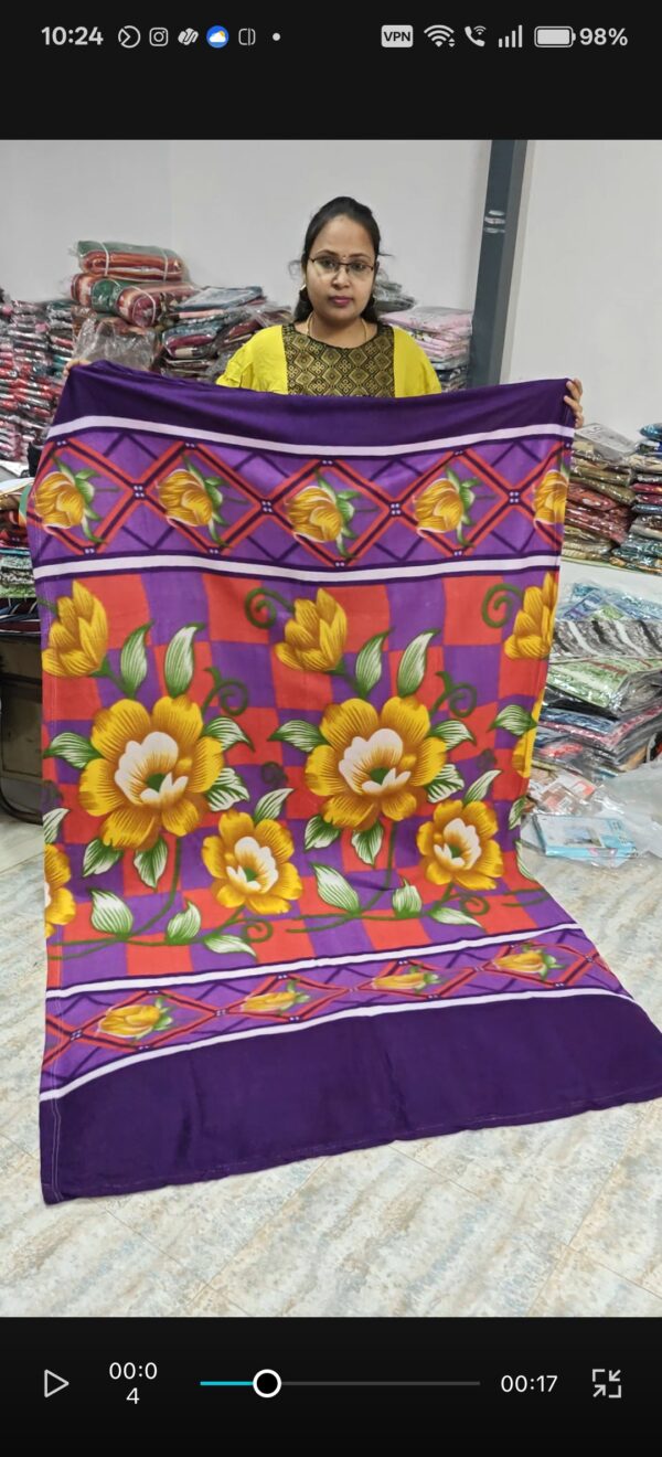 Woolen single Blanket WB11 - Image 2
