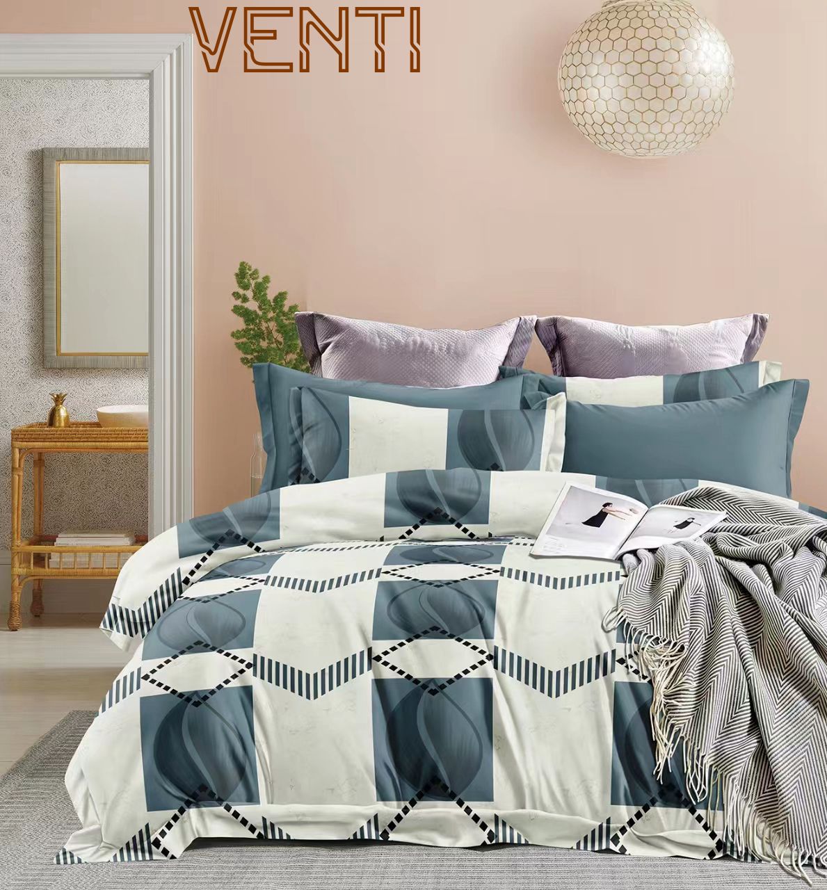 Fitted elastic bedspread king size 108x108